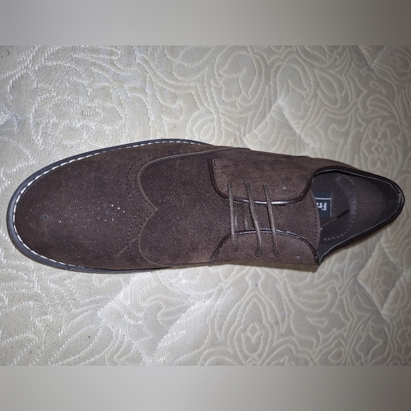 A pair of Franco Vanucci brown suede men\'s loafers in a size 10.5. EUC. main image 8